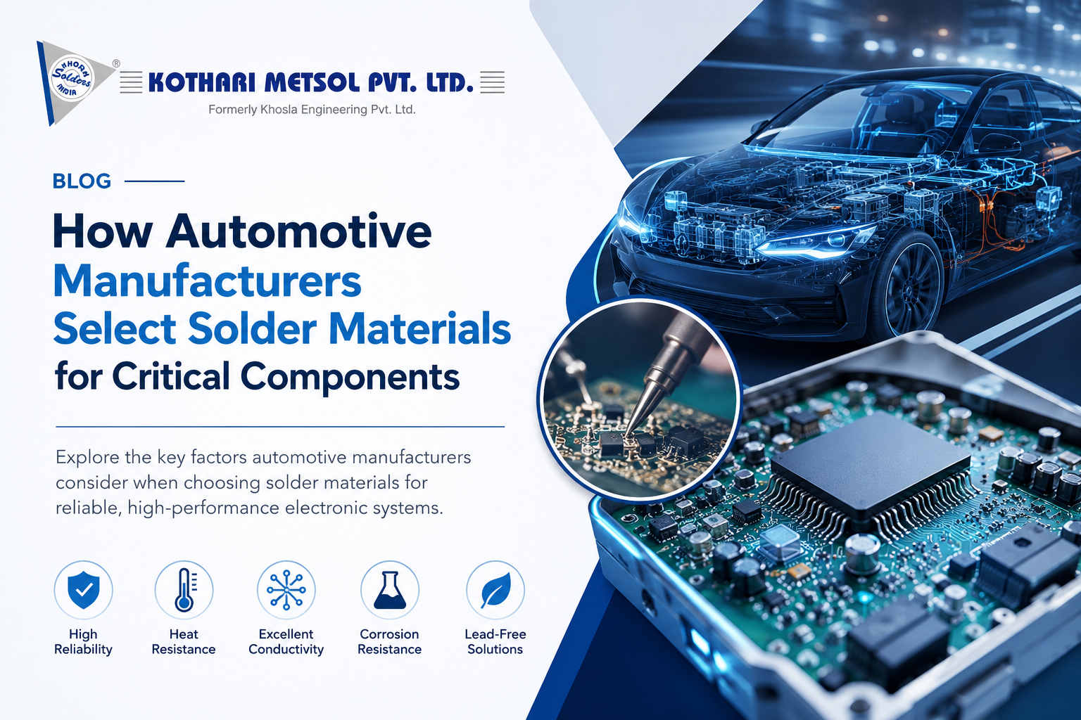 How Automotive Manufacturers Select Solder Materials for Critical Components