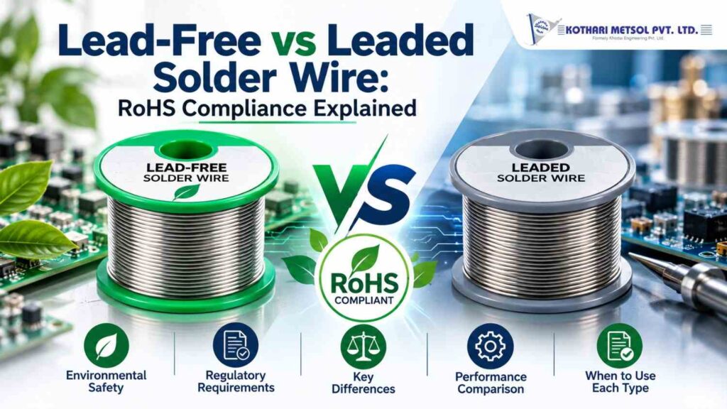 Lead-free vs leaded solder wire comparison for RoHS compliance